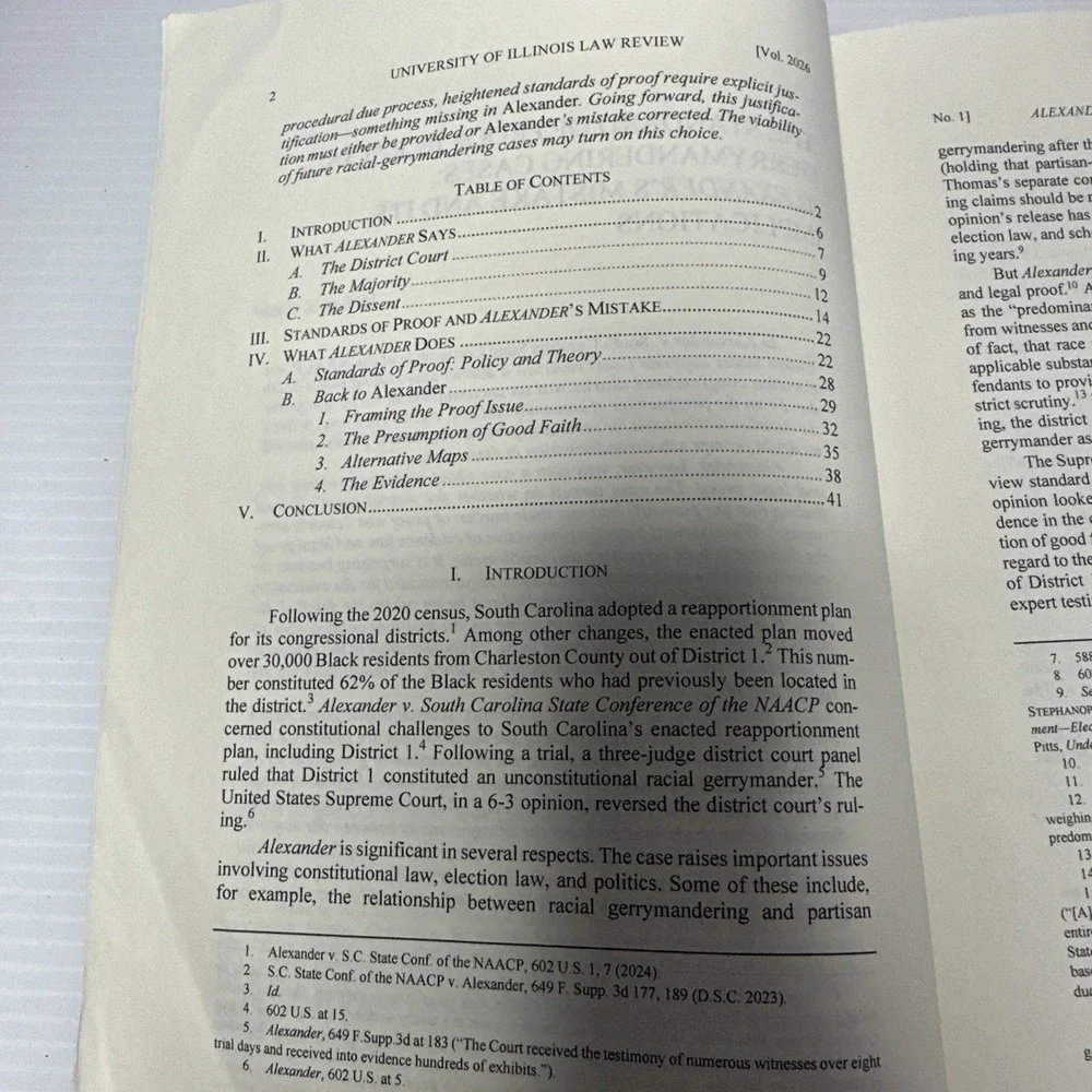 University of Illinois Law Review Vol. 2026 No.1 Legal Softcover